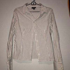 Multicolored Striped Button Down